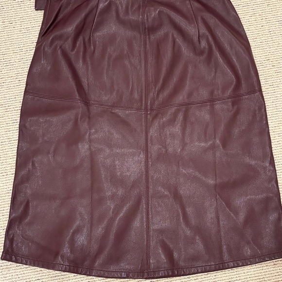 Ann Taylor Factory Leather Skirt - Picture 2 of 3